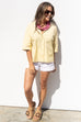 Need You Now Blouse - Pale Banana