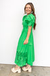 Mountain With A View Midi Dress  - Green