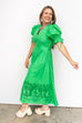 Mountain With A View Midi Dress  - Green