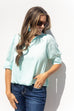 Everything In Between Blouse - Fair Aqua