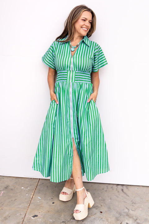 How Far Does Goodbye Dress - Green