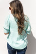 Everything In Between Blouse - Fair Aqua