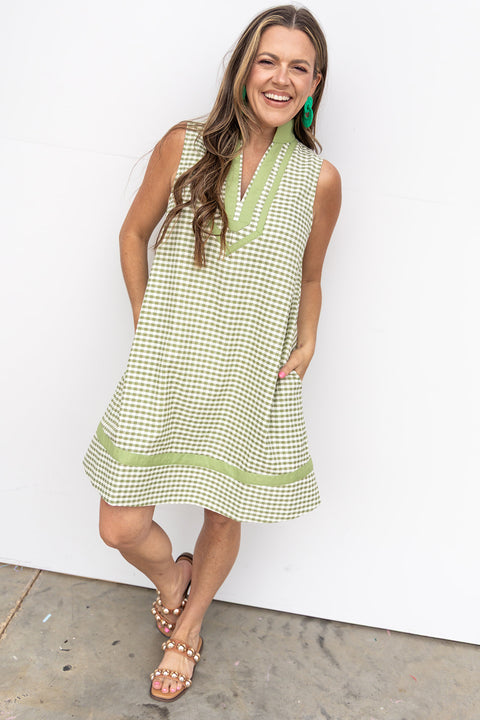 Don't Blame Me Dress - Matcha
