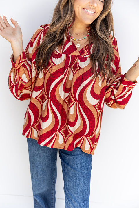 Here For Fun Top - Red