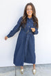 Blue Skies Belted Dress