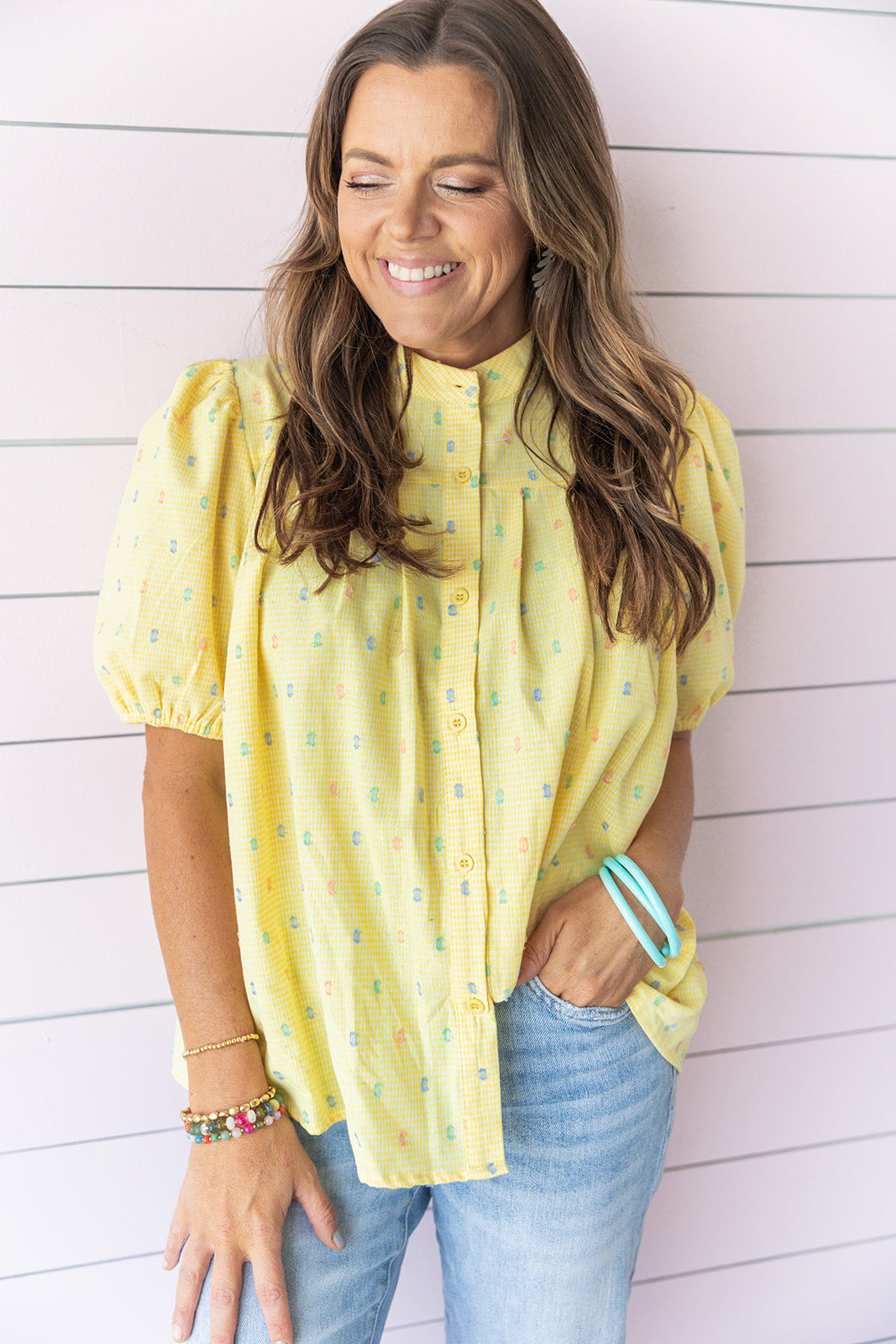 Teeny Tiny Polka Dots Blouse