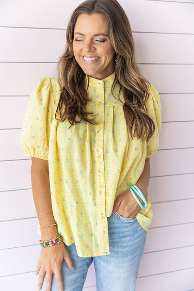 Teeny Tiny Polka Dots Blouse