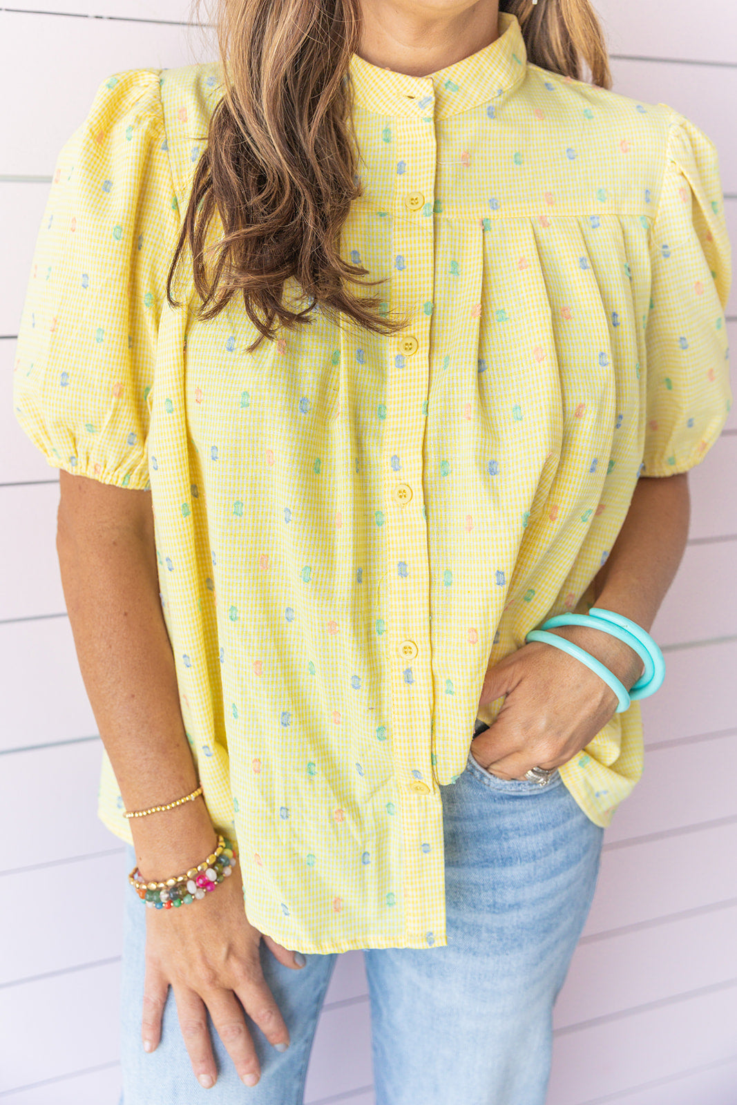 Teeny Tiny Polka Dots Blouse
