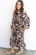 Shadow Bloom Midi Dress
