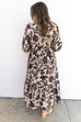 Shadow Bloom Midi Dress