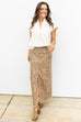 Jungle Cruise Leopard Midi Skirt