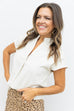 Soft as Suede Blouse - Cream