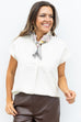 Soft as Suede Blouse - Cream