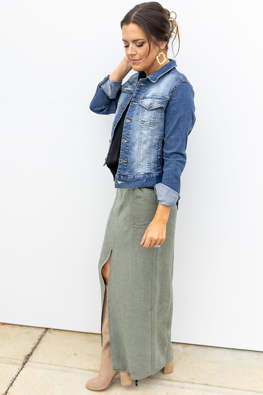 Daily Use Fitted Denim Jacket