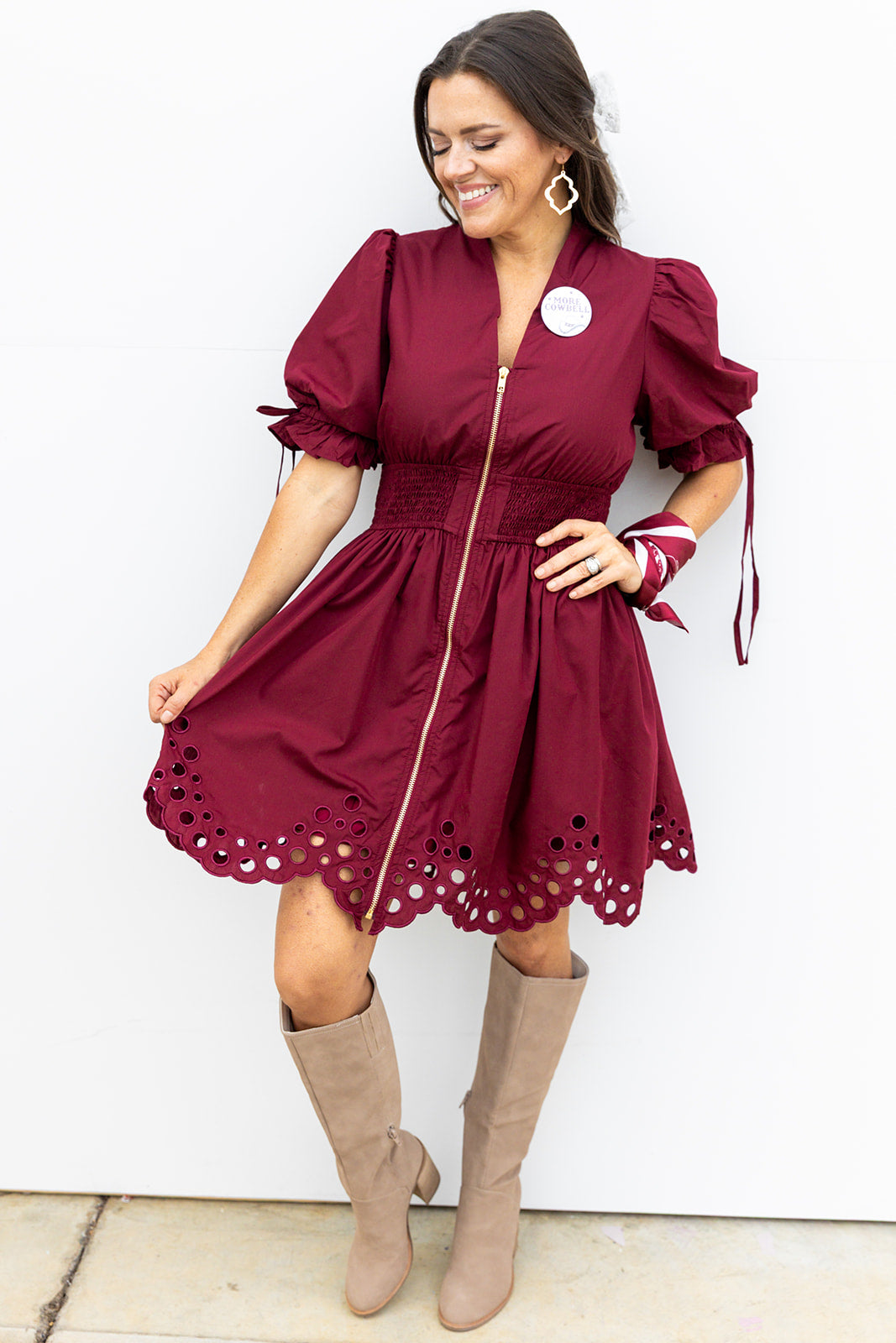 Chasing A Win Dress - Maroon