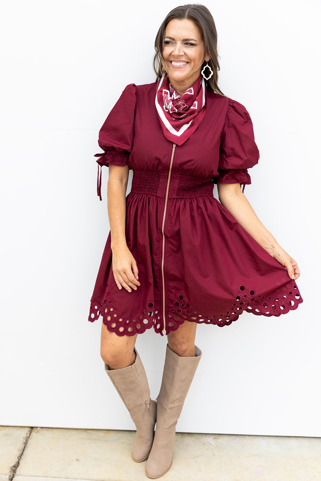 Chasing A Win Dress - Maroon