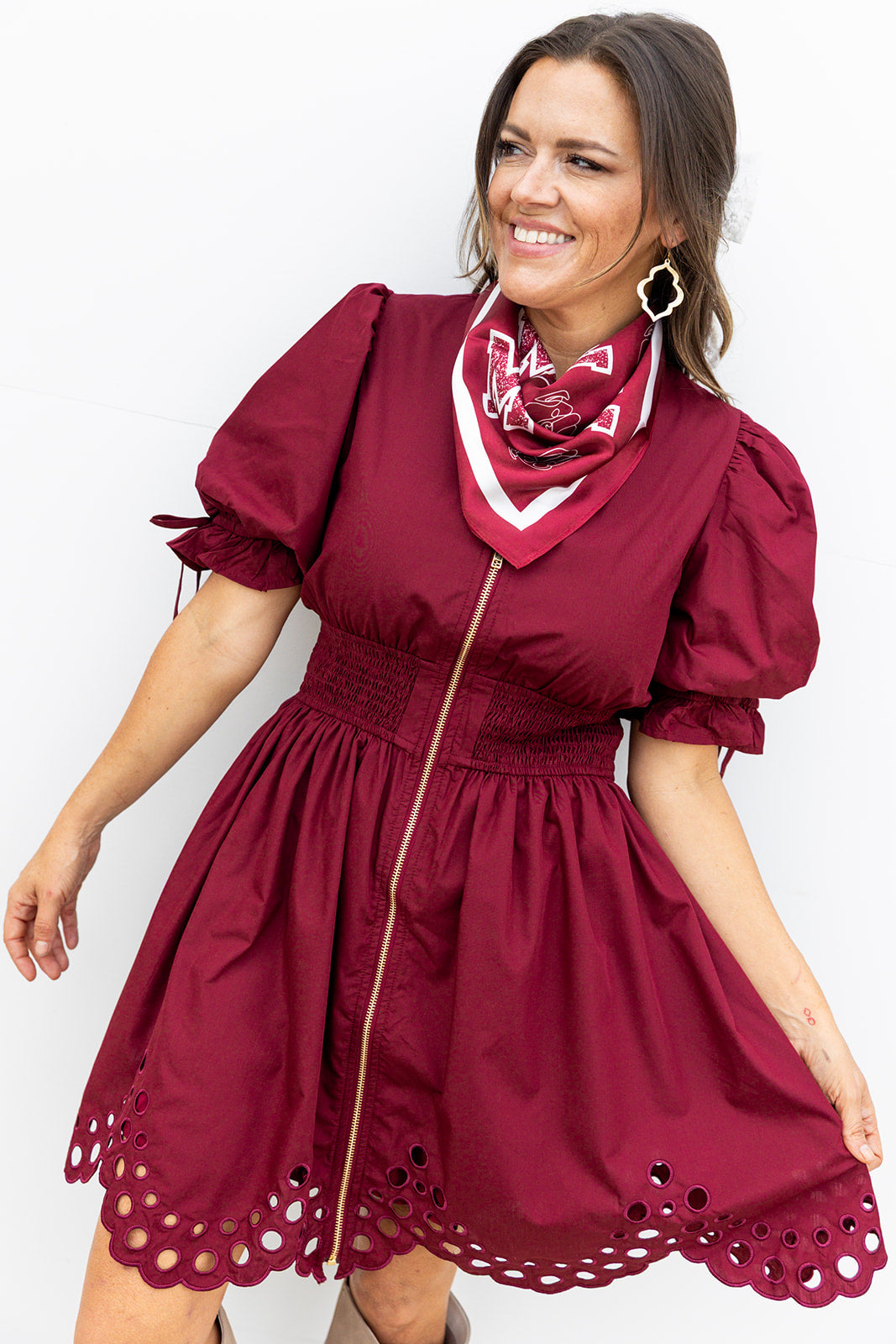 Chasing A Win Dress - Maroon