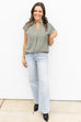 Soft as Suede Blouse - Olive