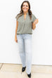 Soft as Suede Blouse - Olive