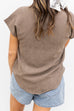 Soft as Suede Blouse - Brown
