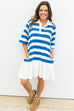 Royal Stripes Tshirt Dress