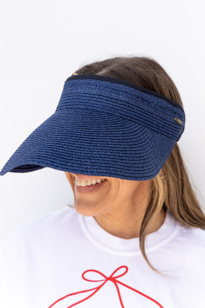 Aubrey Sun Visor - Navy