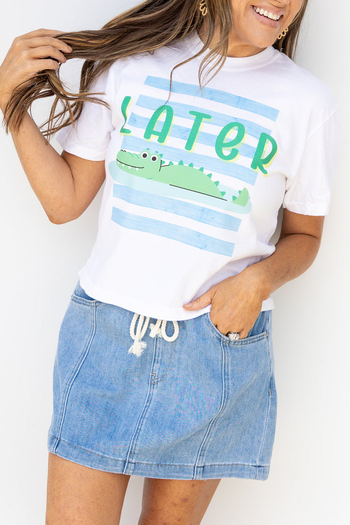 Lator Gator Blue Stripes Tshirt