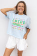 Lator Gator Rainbow Plaid Tshirt - Chambray