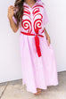 Little More Summertime Midi Dress - Baby Pink