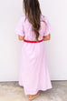 Little More Summertime Midi Dress - Baby Pink
