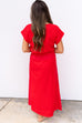 I Miss Me More Dress - Red