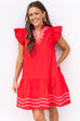 Closer To The Heart Dress - Red