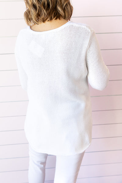 Beach Sweater - White