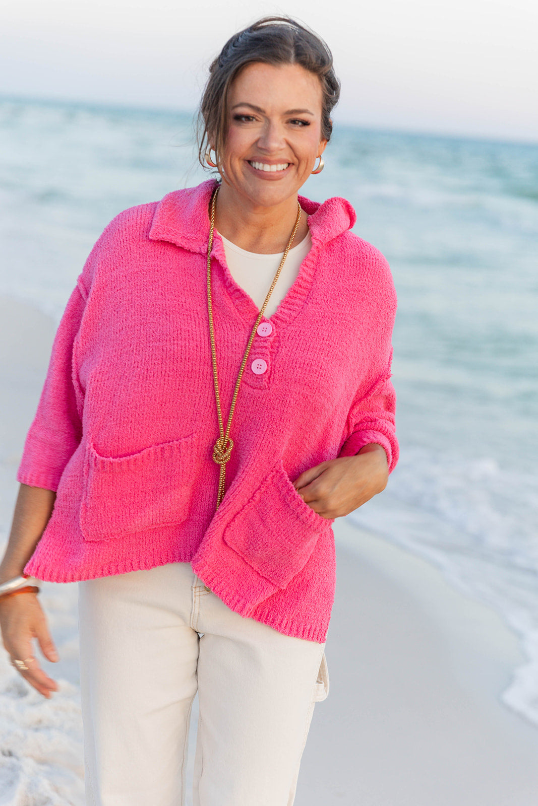 Top Knotch Sweater - Pink Pre-Order