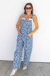 Fab Floral Denim Overalls