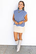 Darling Denim Blue Sleeveless Sweater