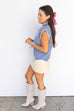 Taupe Cargo Mini Skirt