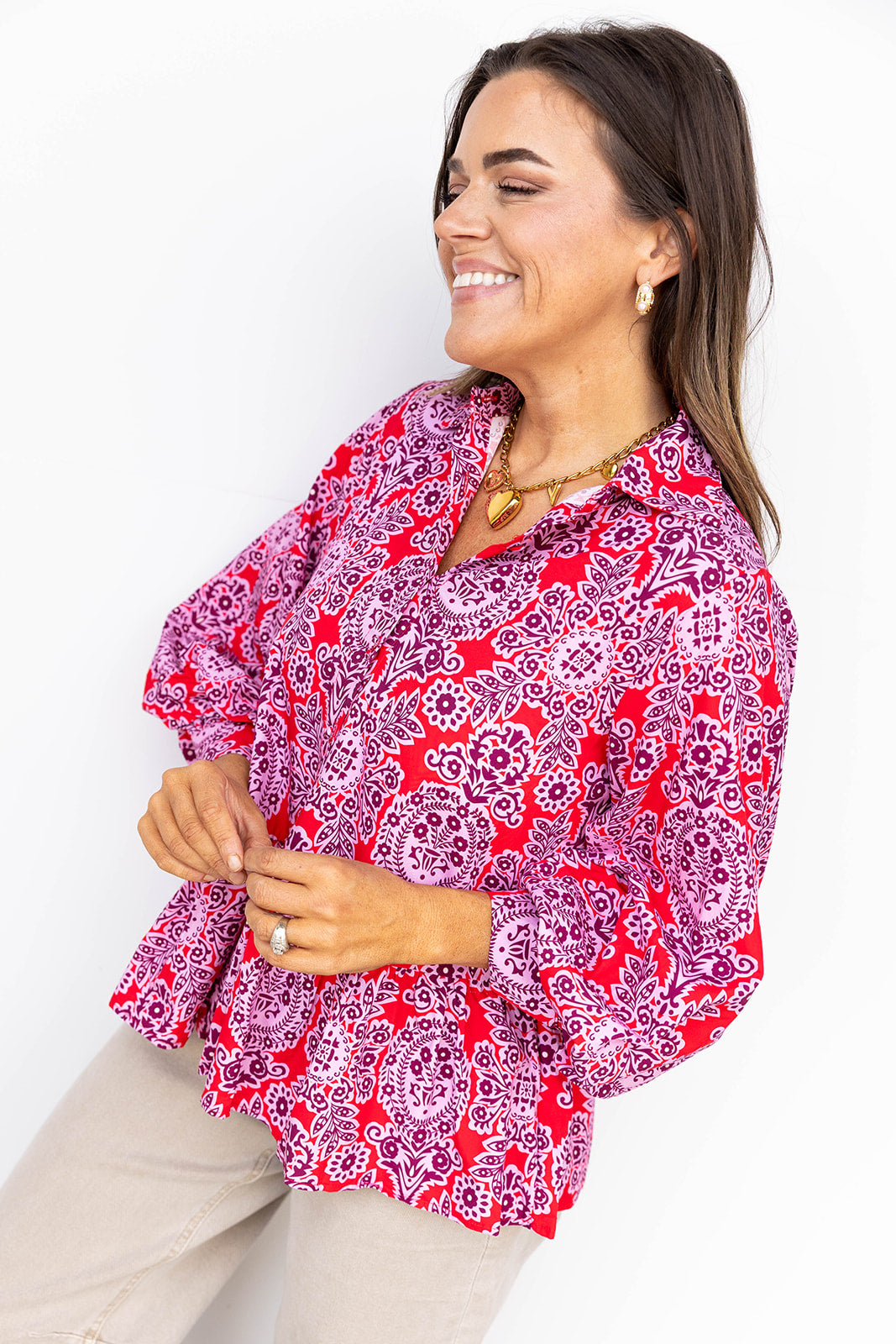 Paisly Pop Blouse