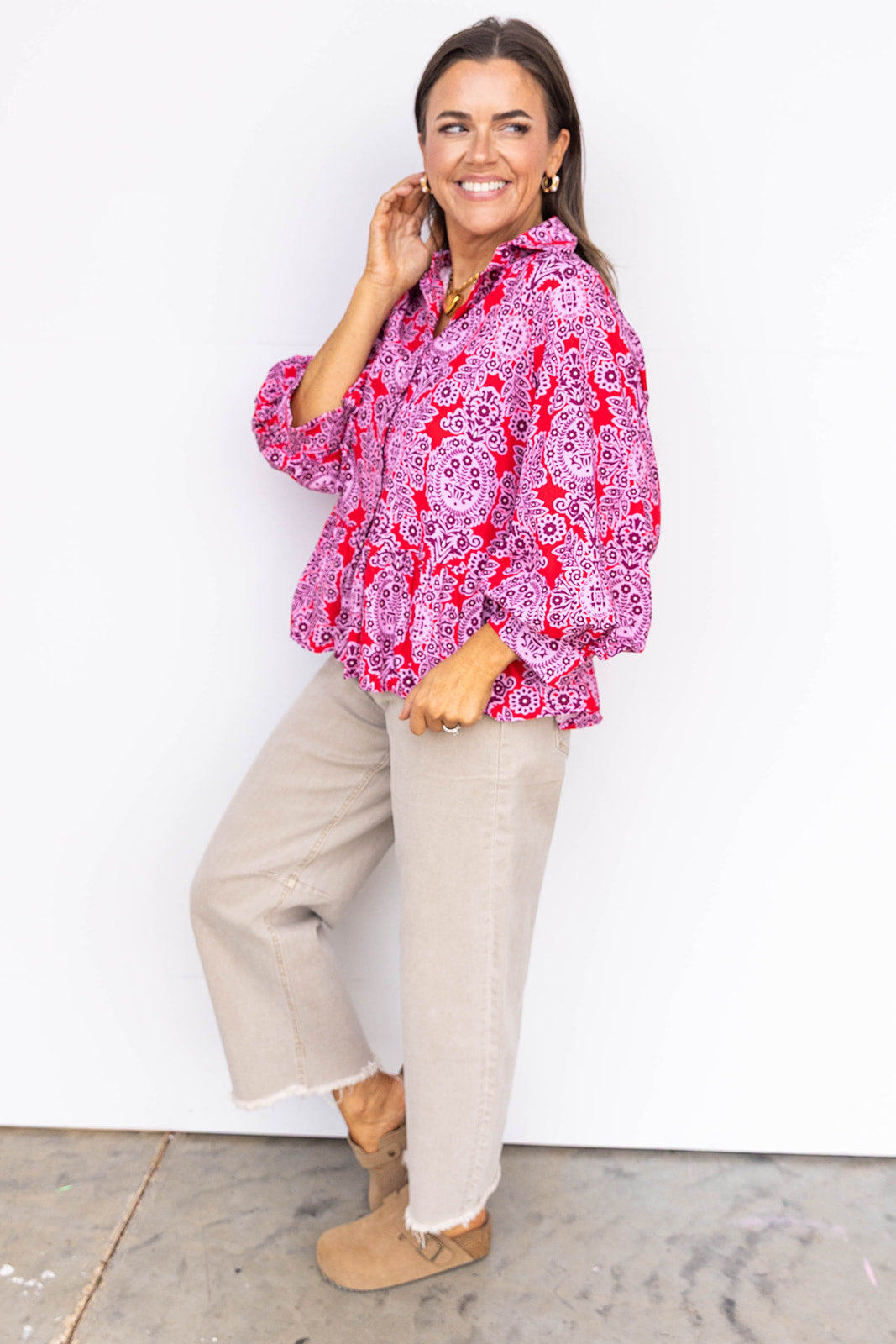 Paisly Pop Blouse
