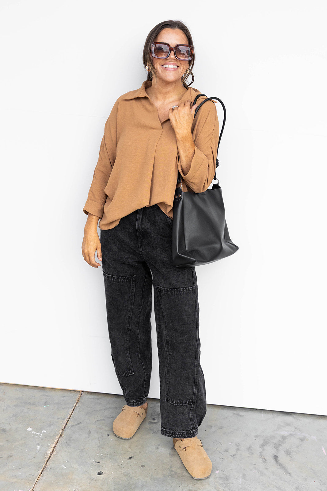 Coco Collared Blouse - Mustard