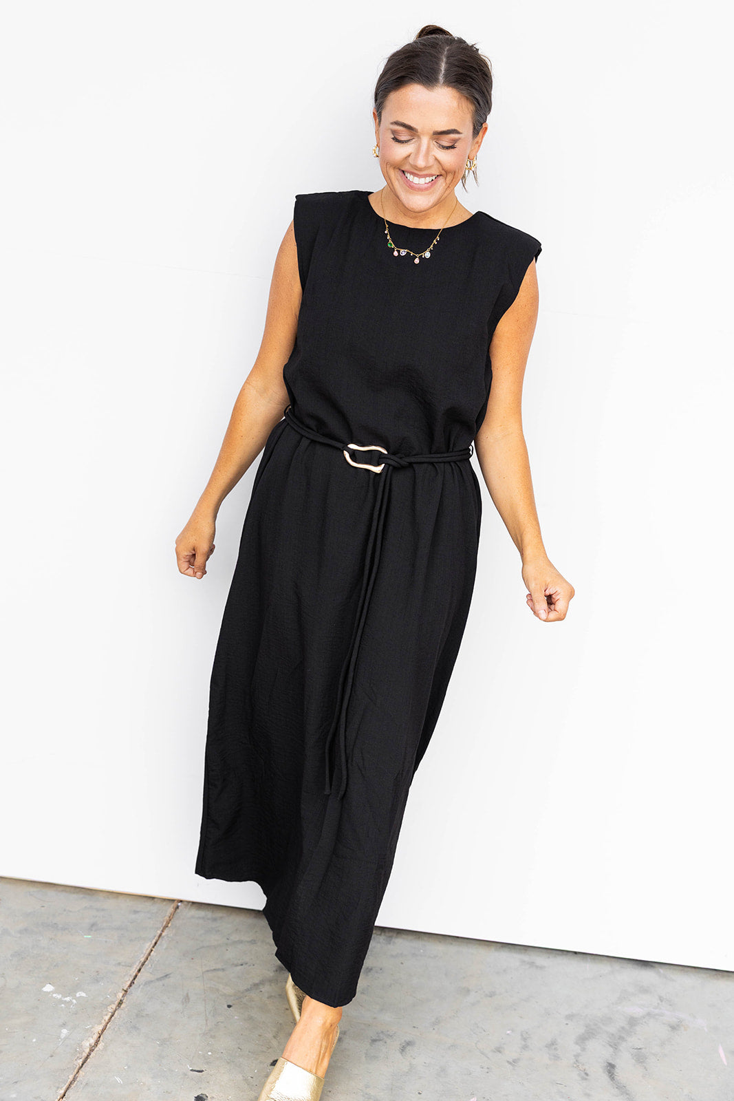 Just for tonight midi Dress - Black