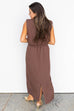 Just for tonight midi Dress -Brown
