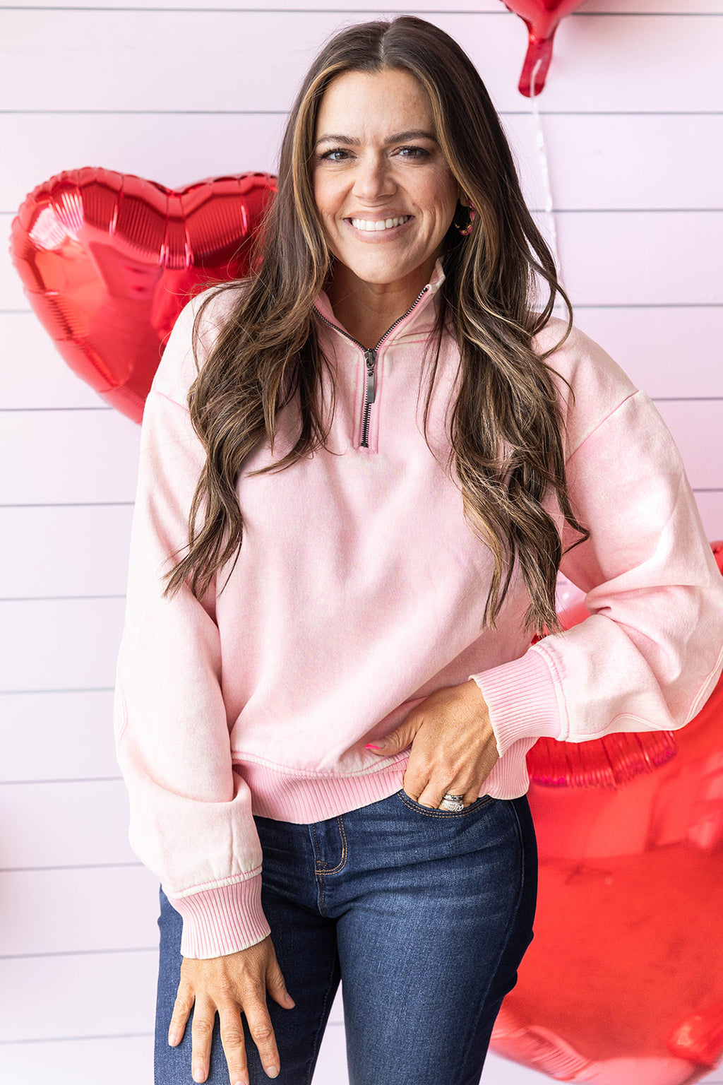 Walk This Way Pullover - DK Pink