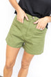 Sweet as Chocolate Shorts - Olive