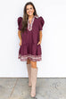 Maroon Madness Mini Dress