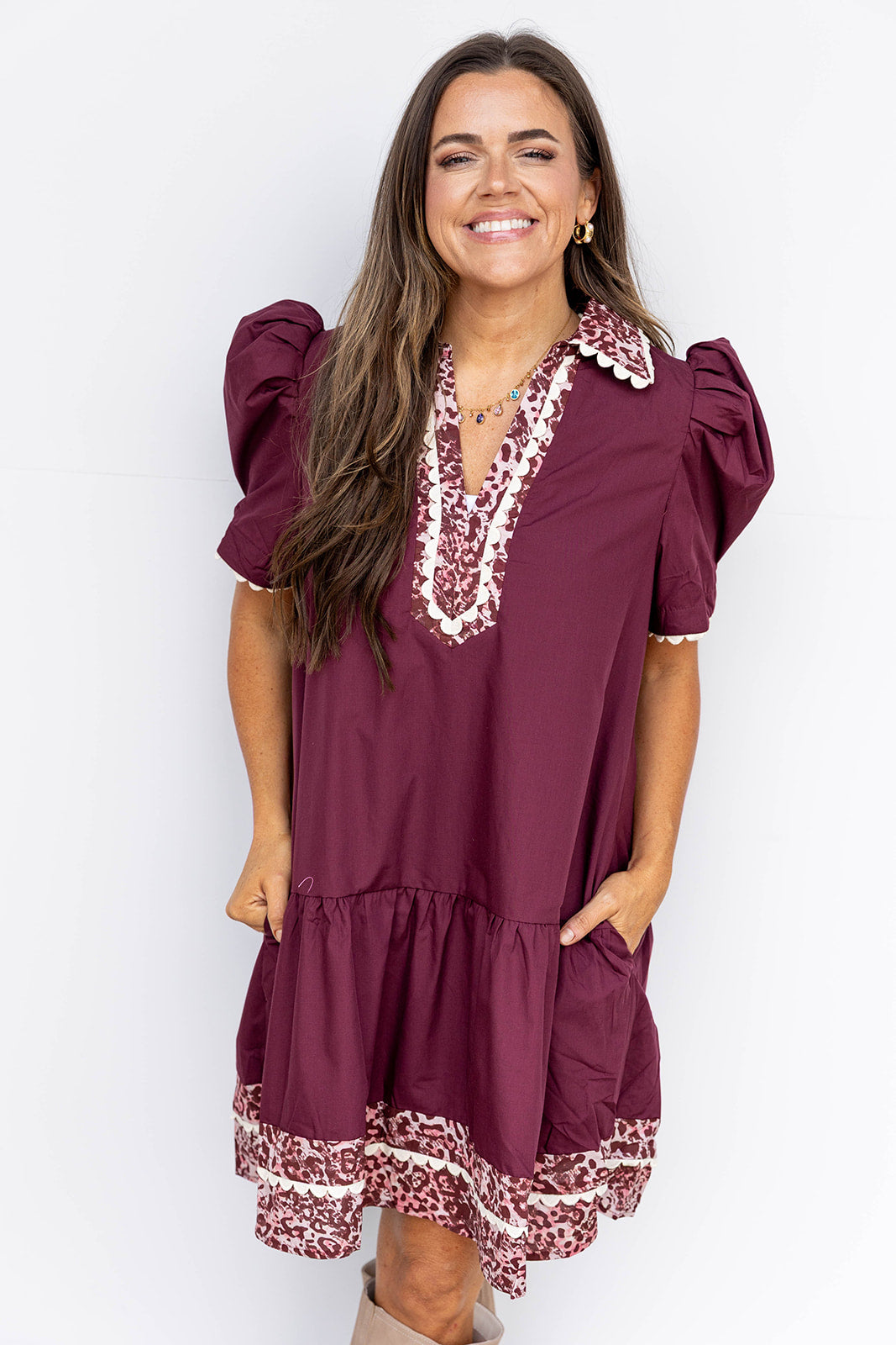 Maroon Madness Mini Dress