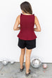 Bows on Top - Burgundy