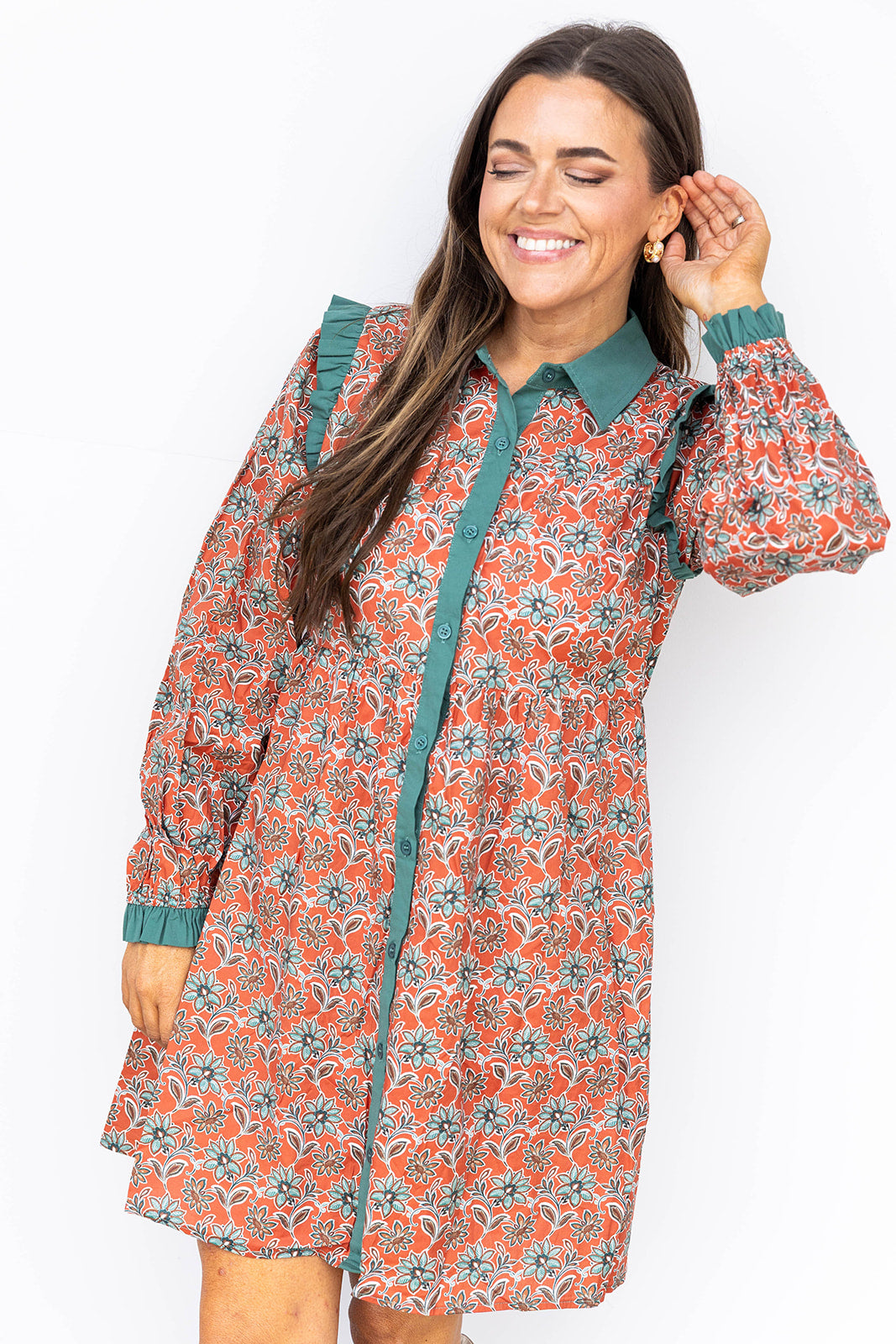 Maple and Marigold Dress- Rust