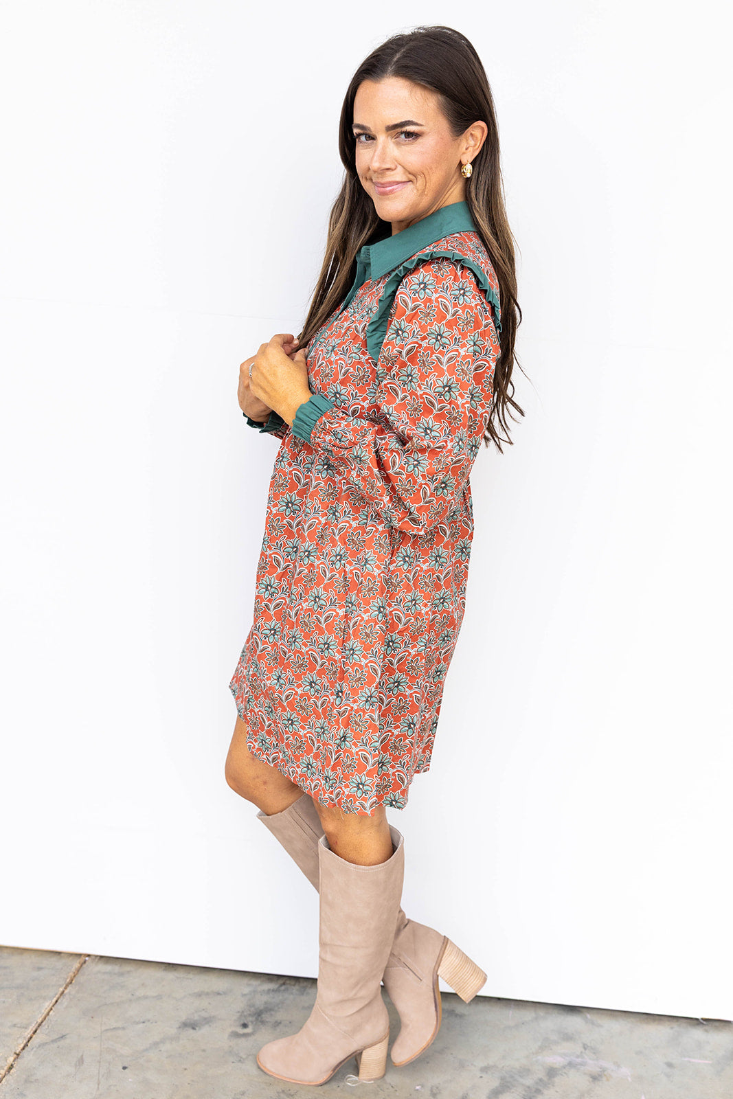 Maple and Marigold Dress- Rust