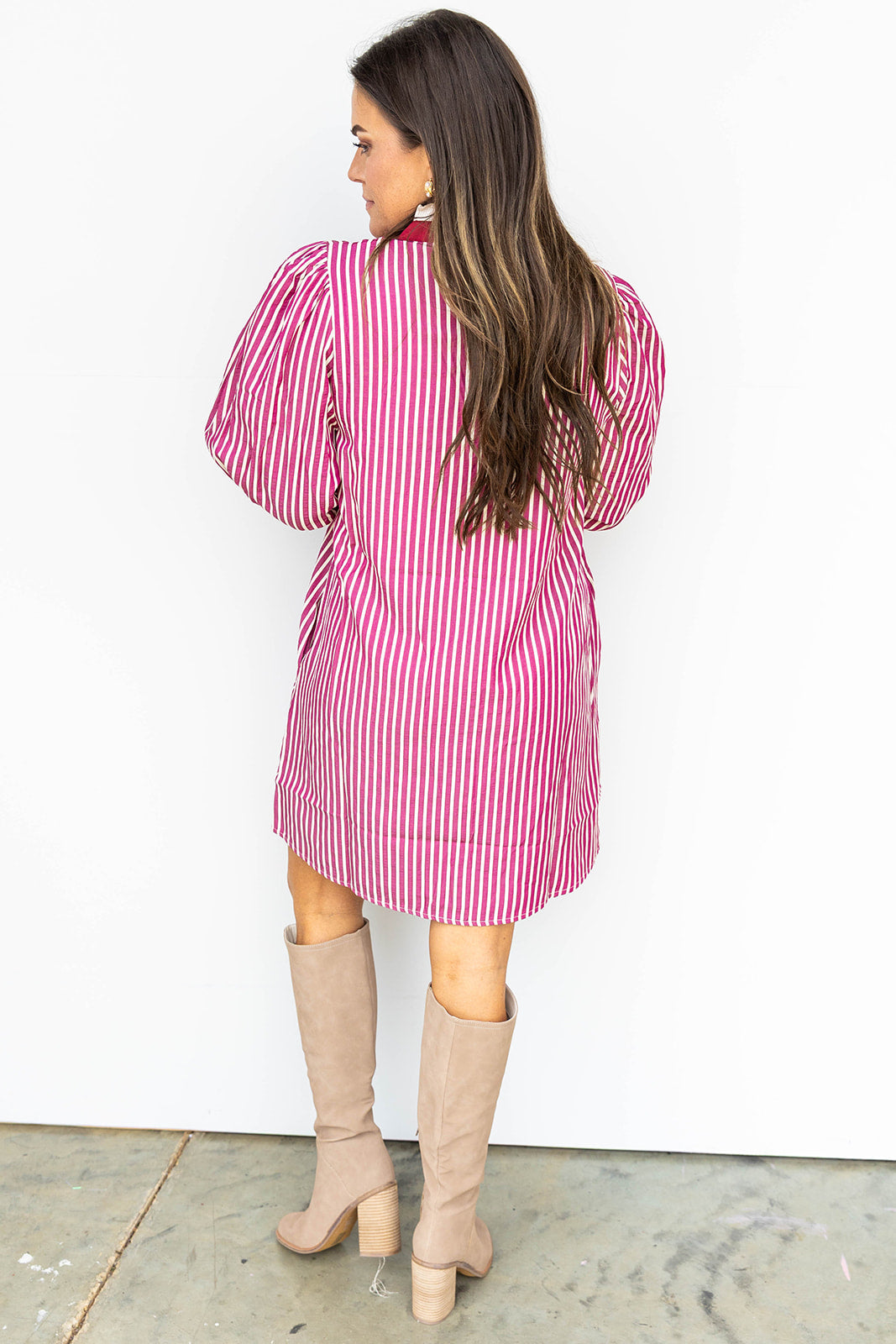 Classic Fall Stripes - Magenta